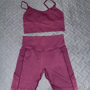 PINK Victoria's Secret Ribbed Tank Top in Berry